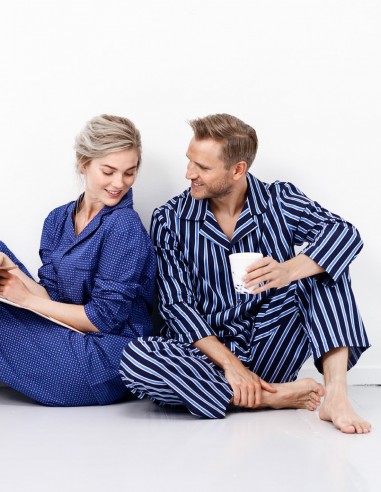 Pyjamas für Herren aus Bio-Baumwolle...