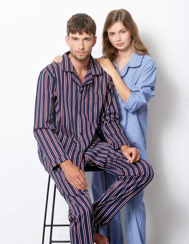 Pyjamas für Herren aus Bio-Baumwolle Bombay Stripes Ambassador 1867