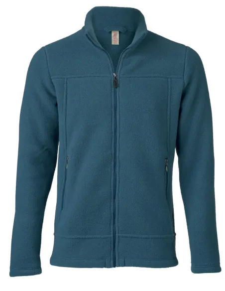 Fleece-Jacke tailliert Herren Merino Schurwolle Engel Natur