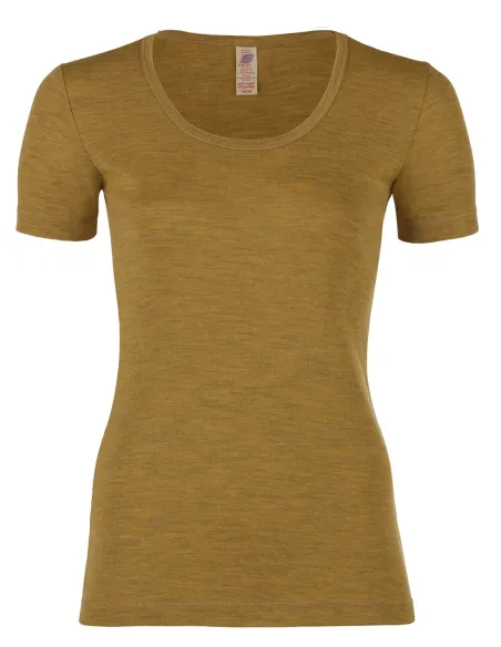 T-Shirt Damen Merino Schurwolle Engel Natur