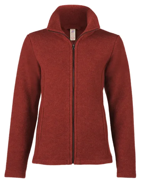 Fleece-Jacke tailliert Damen Merino Schurwolle Engel Natur