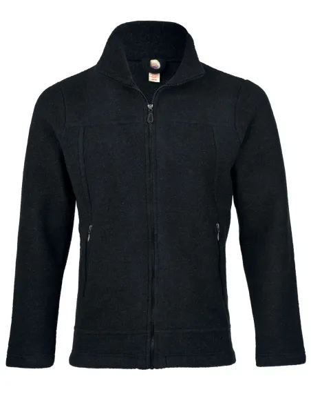Fleece-Jacke tailliert Herren Merino Schurwolle Engel Natur