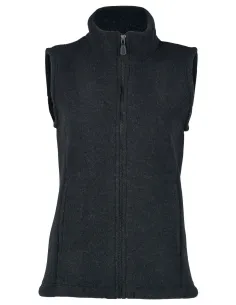 Damen-Weste tailliert Merino Schurwolle Fleece Engel Natur 2