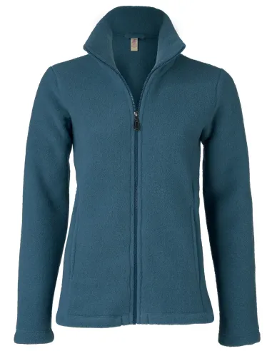 Fleece-Jacke tailliert Damen Merino...