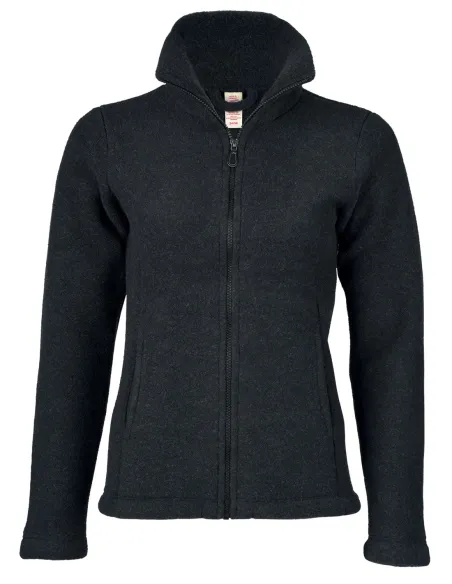 Fleece-Jacke tailliert Damen Merino Schurwolle Engel Natur