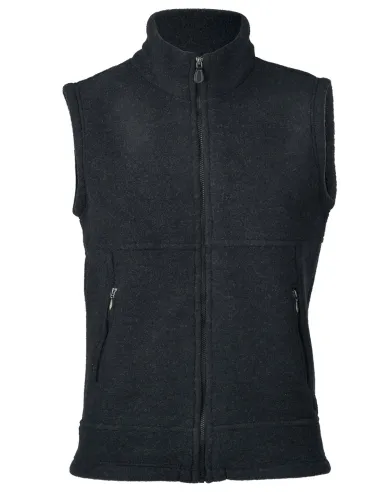 Herren-Weste tailliert Merino Schurwolle Fleece Engel Natur