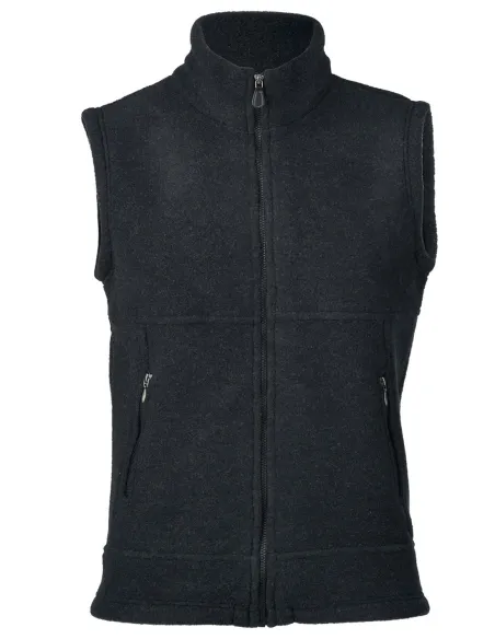 Herren-Weste tailliert Merino Schurwolle Fleece Engel Natur
