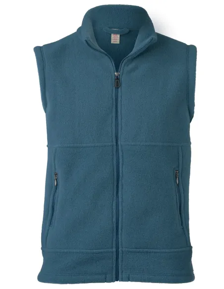 Herren-Weste tailliert Merino Schurwolle Fleece Engel Natur