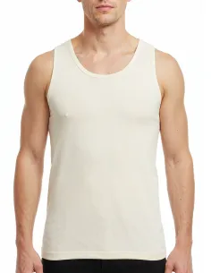 Herren Achselshirt Seide Wolle Engel Natur