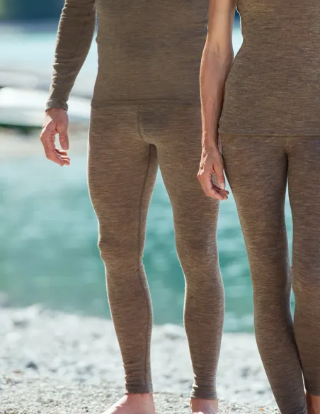 Leggings Herren Seide Wolle Engel Natur