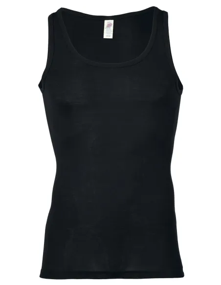 Herren Achselshirt Seide Wolle Engel Natur