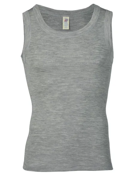 Herren Achselshirt Seide Wolle Engel Natur