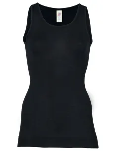 Damen Longshirt Ärmellos Seide Wolle Engel Natur 2