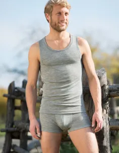 Herren Hüftpants Seide Wolle Engel Natur 2