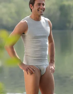 Unterhose Herren Baumwolle Engel Natur 2
