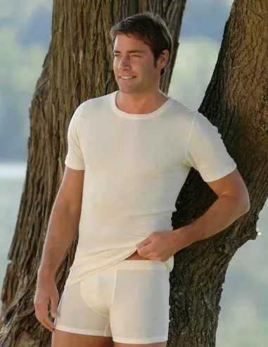 Herren T-Shirt Baumwolle Engel Natur