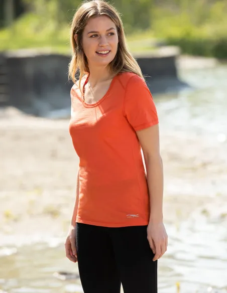 Engel Sports Damen T-Shirt Seide Merinowolle Regular Fit