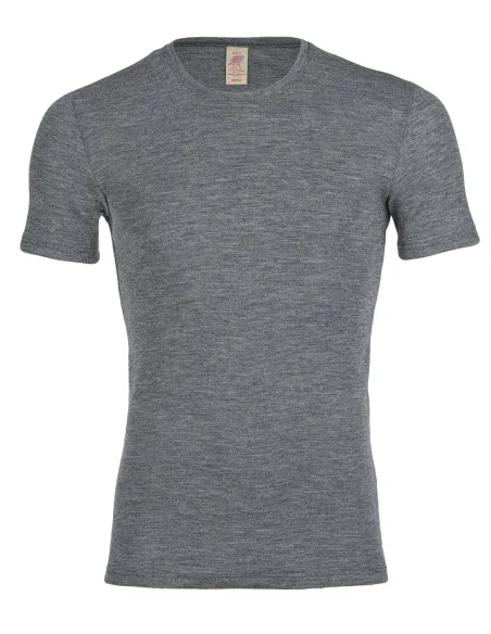 T-Shirt Herren Merino Schurwolle Engel Natur