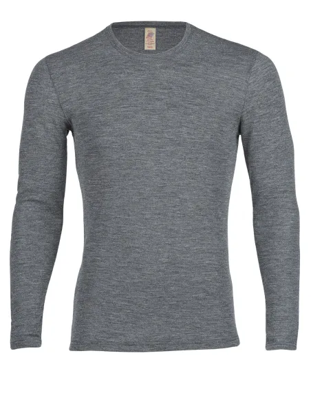Shirt Langarm Herren Merino Schurwolle Engel Natur