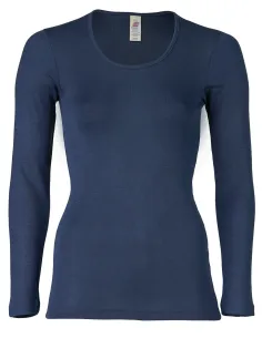 Damen Shirt Langarm Seide Wolle Engel Natur 2